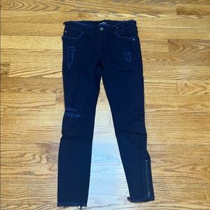 Express Blue distressed Jeans